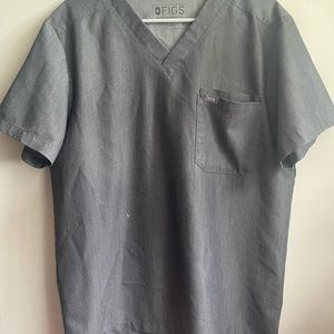 Figs grey scrub top